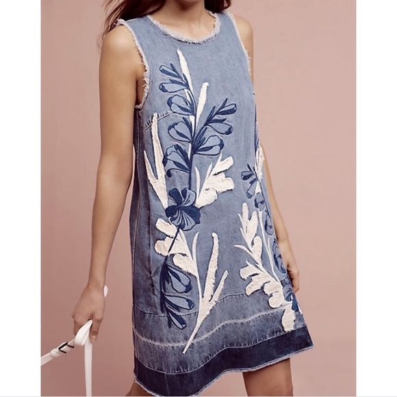 jean shift dress